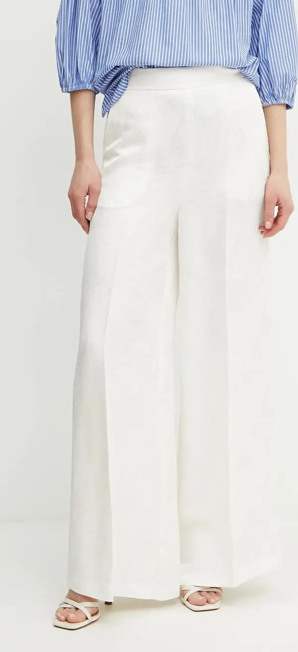 Twinset Hlače s dodatkom lana Twinset