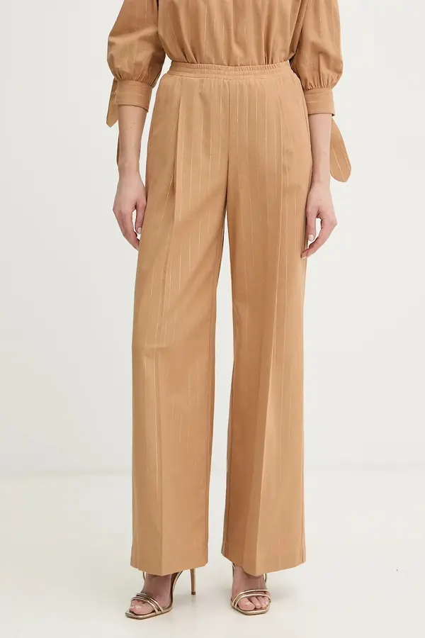 Twinset Hlače s dodatkom lana Twinset
