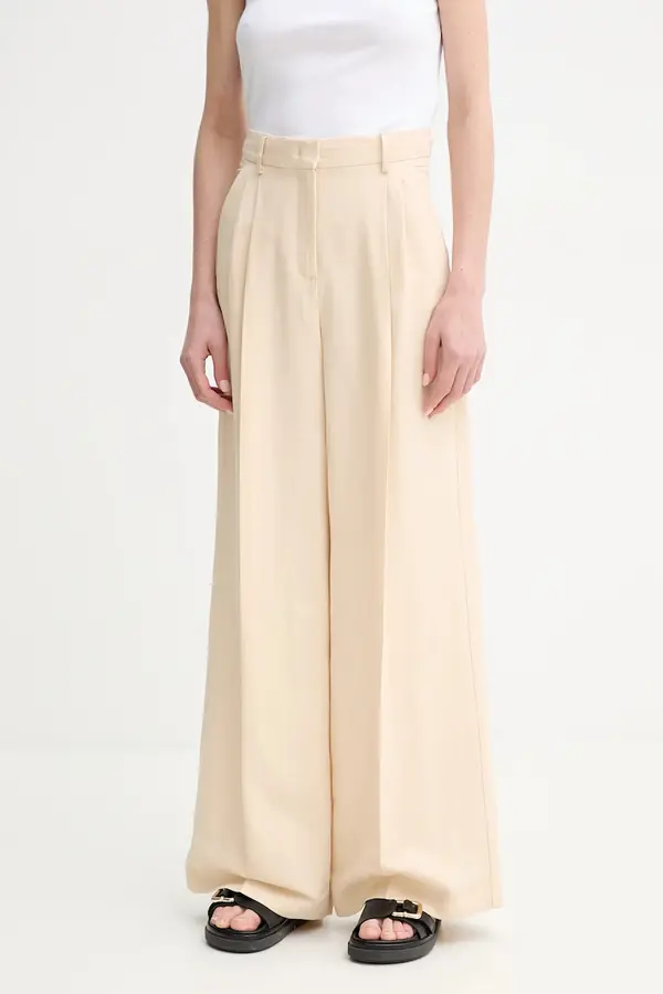 Weekend Max Mara Hlače s dodatkom lana Weekend Max Mara