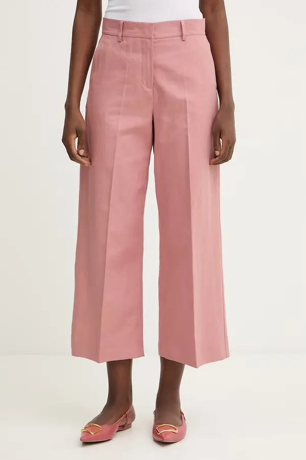 Weekend Max Mara Hlače s dodatkom lana Weekend Max Mara ZIRCONE