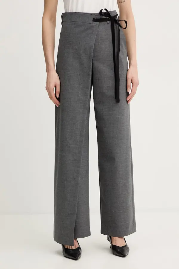MM6 Maison Margiela Hlače s dodatkom vune MM6 Maison Margiela