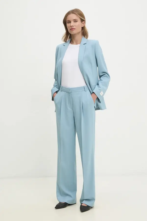 Calvin Klein Hlače s primjesom vune Calvin Klein