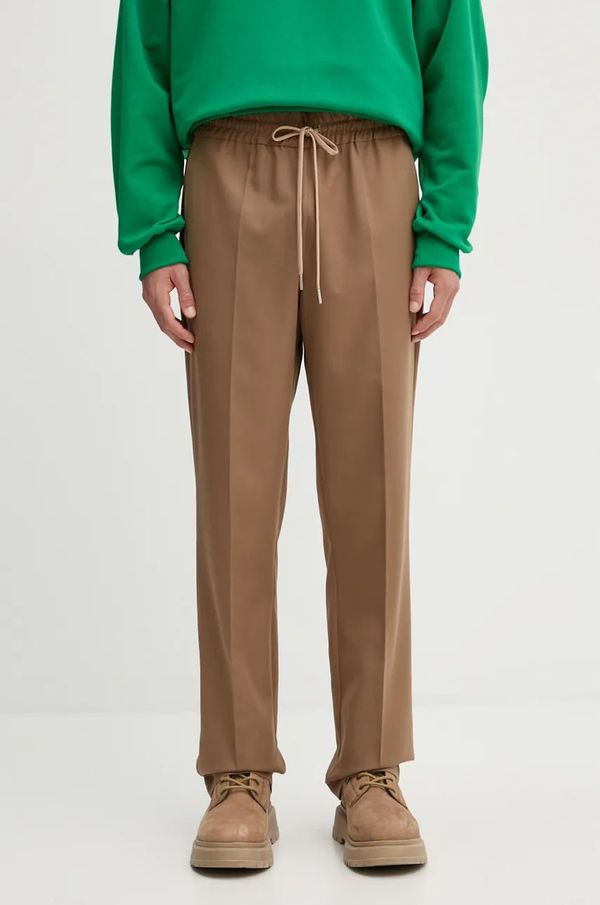 Drôle de Monsieur Hlače s primjesom vune Drôle de Monsieur Le Pantalon Droit boja: smeđa, ravni kroj, E.BP152.PL127.IBN Le Pantalon Droit