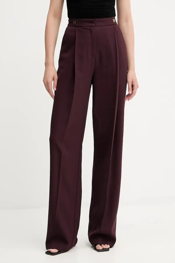 Elisabetta Franchi Hlače s primjesom vune Elisabetta Franchi