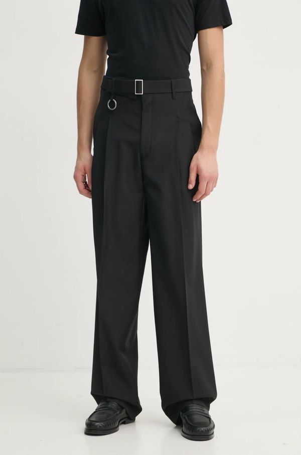 Études Studio Hlače s primjesom vune Études Studio boja: crna, chinos kroj, H24MMTRO870