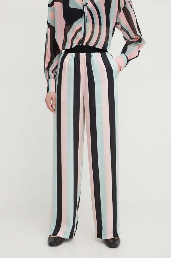 Silvian Heach Hlače Silvian Heach za žene, ravni kroj, visoki struk