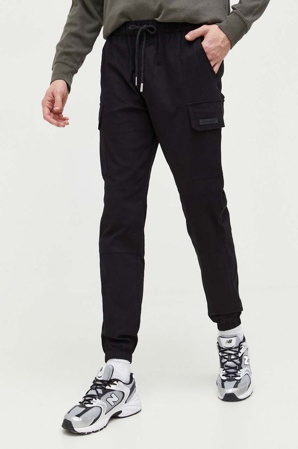 Sixth June Hlače Sixth June za muškarce, boja: crna