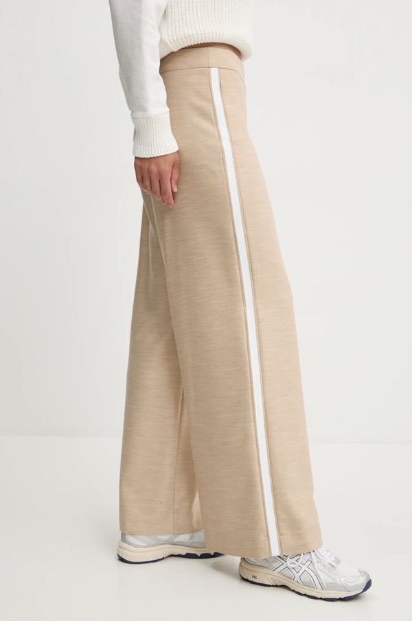 Sportalm Hlače Sportalm za žene, boja: bež, široke, visoki struk, 1816501038