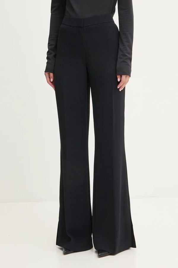 Stine Goya Hlače Stine Goya za žene, boja: crna, široke, visoki struk, P011-2273