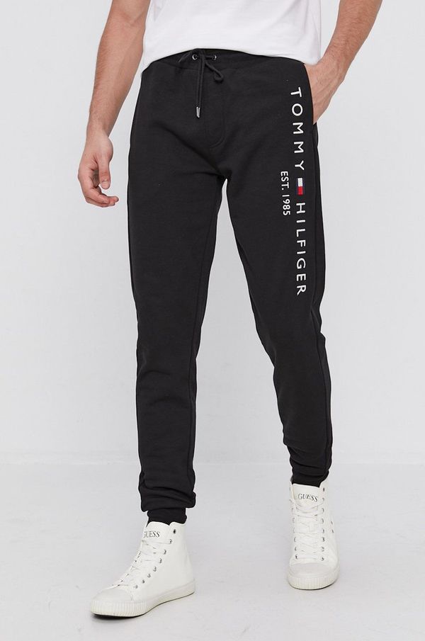 Tommy Hilfiger Hlače Tommy Hilfiger za muškarce, boja: crna