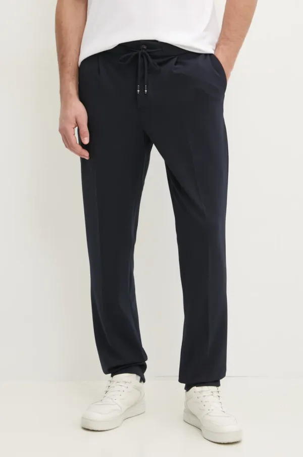 Tommy Hilfiger Hlače Tommy Hilfiger za muškarce, boja: tamno plava, chinos kroj, MW0MW39197