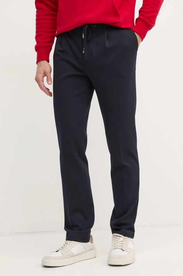 Tommy Hilfiger Hlače Tommy Hilfiger za muškarce, boja: tamno plava, ravni kroj, MW0MW38075