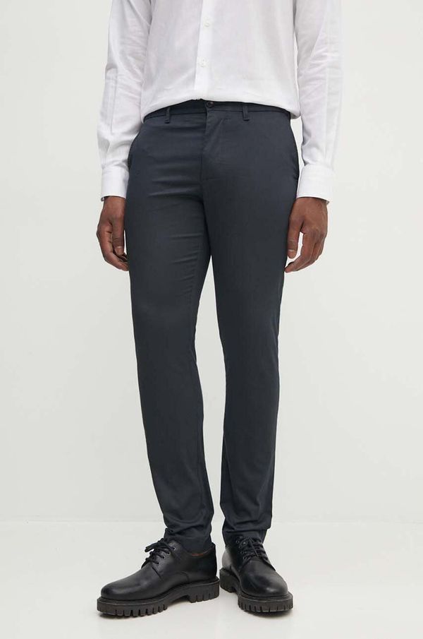 Tommy Hilfiger Hlače Tommy Hilfiger za muškarce, boja: tamno plava, uski kroj, MW0MW35638