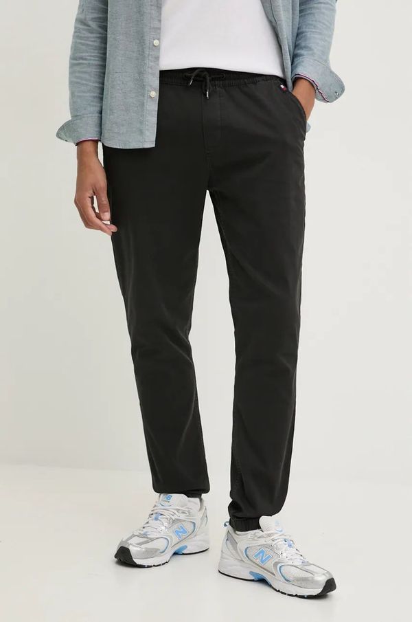 Tommy Jeans Hlače Tommy Jeans za muškarce, boja: crna, DM0DM20456