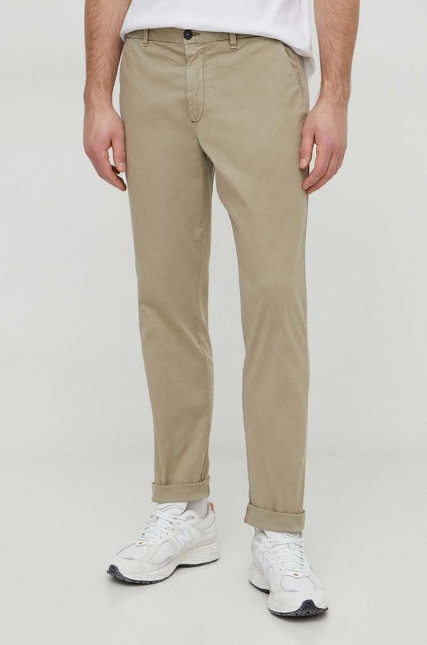 United Colors of Benetton Hlače United Colors of Benetton za muškarce, boja: bež, ravni kroj