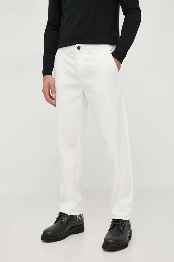 United Colors of Benetton Hlače United Colors of Benetton za muškarce, boja: bež, ravni kroj