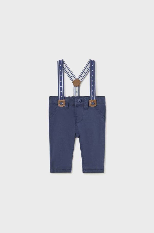 Mayoral Newborn Hlače za bebe Mayoral Newborn boja: tamno plava, bez uzorka
