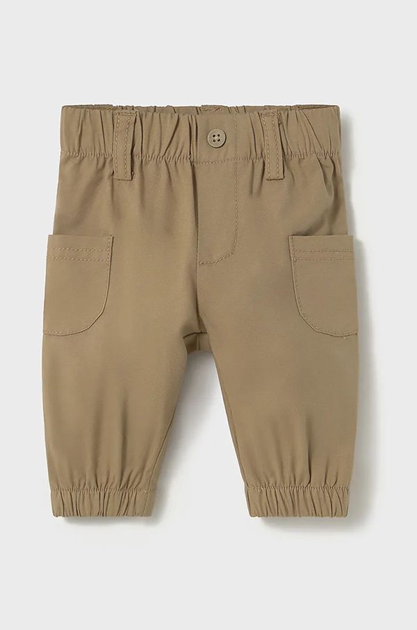 Mayoral Newborn Hlače za bebe Mayoral Newborn boja: zelena, bez uzorka, 1563