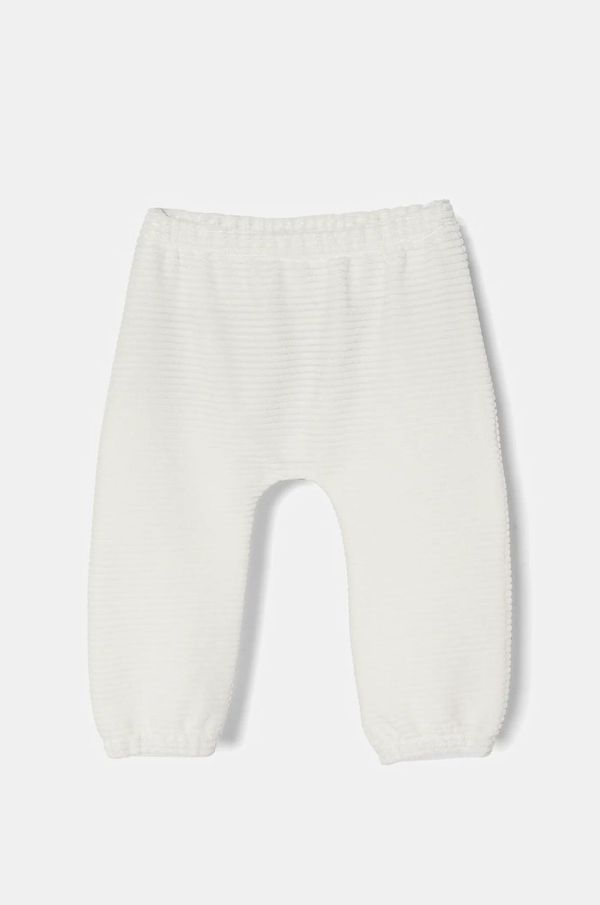 United Colors of Benetton Hlače za bebe United Colors of Benetton boja: bijela, bez uzorka, 3MCDAF020