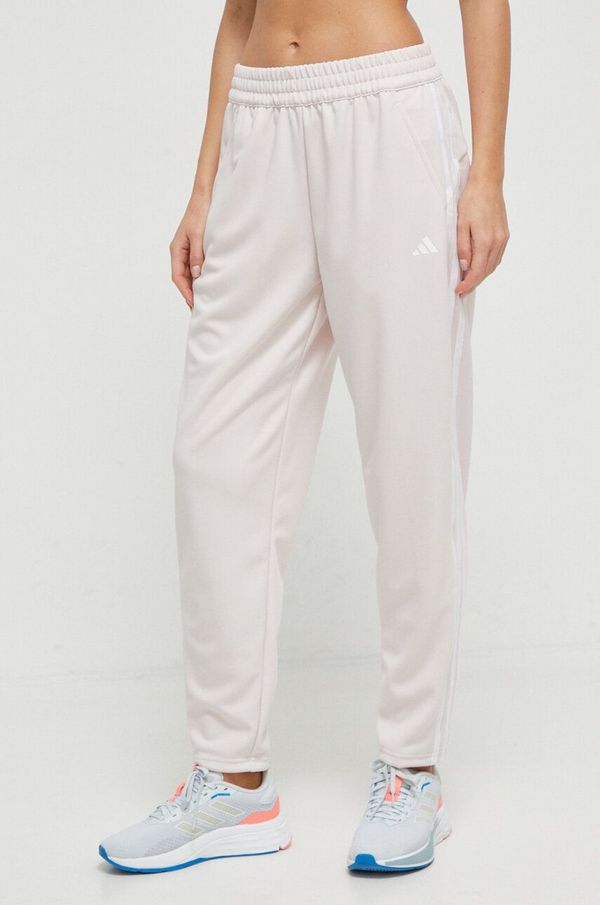 adidas Performance Hlače za trening adidas Performance boja: ružičasta, s aplikacijom