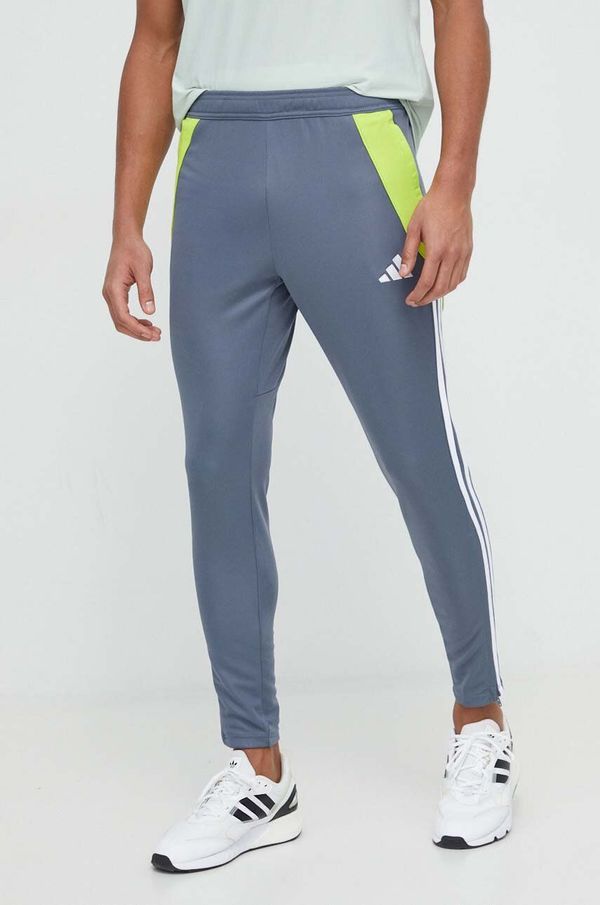adidas Performance Hlače za trening adidas Performance Tiro 24 boja: siva, s uzorkom