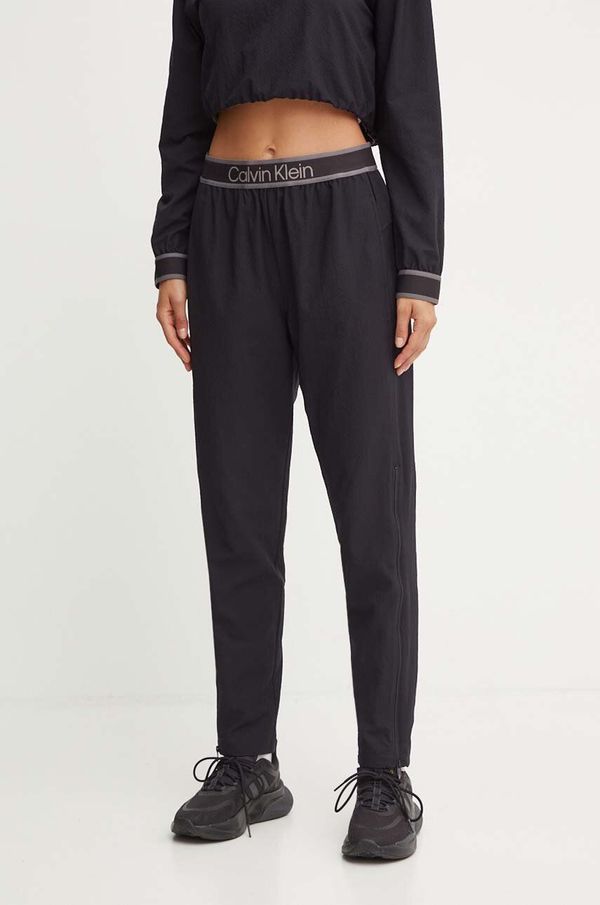 Calvin Klein Performance Hlače za trening Calvin Klein Performance boja: crna, s tiskom, 00GWF4P604