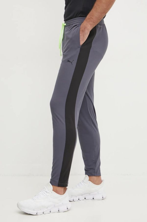 Puma Hlače za trening Puma Cloudspun boja: siva, bez uzorka, 525717