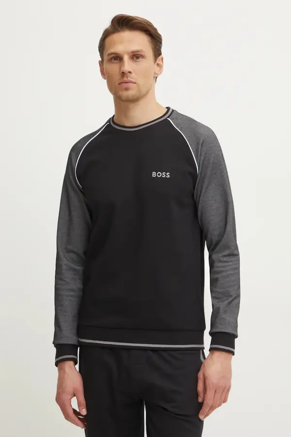 Boss Homewear dukserica BOSS boja: crna, s aplikacijom, 50535836