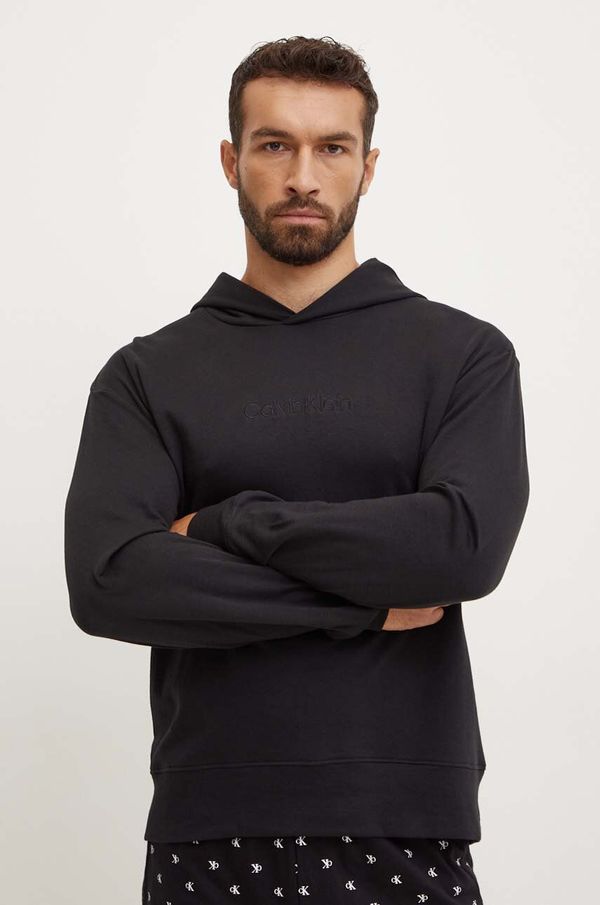 Calvin Klein Underwear Homewear dukserica Calvin Klein Underwear boja: crna, s kapuljačom, bez uzorka, 000NM2710E