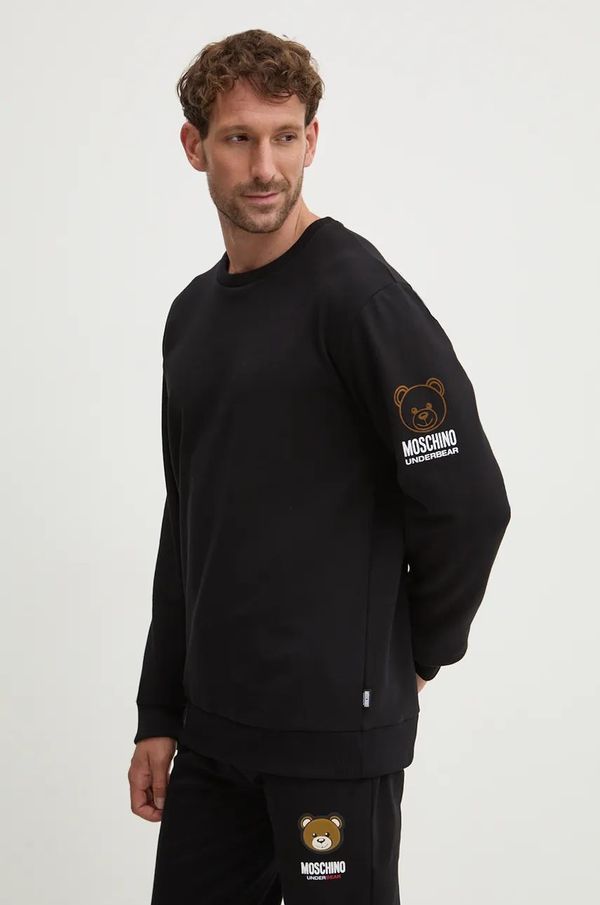 Moschino Underwear Homewear dukserica Moschino Underwear boja: crna, s tiskom, 17014424