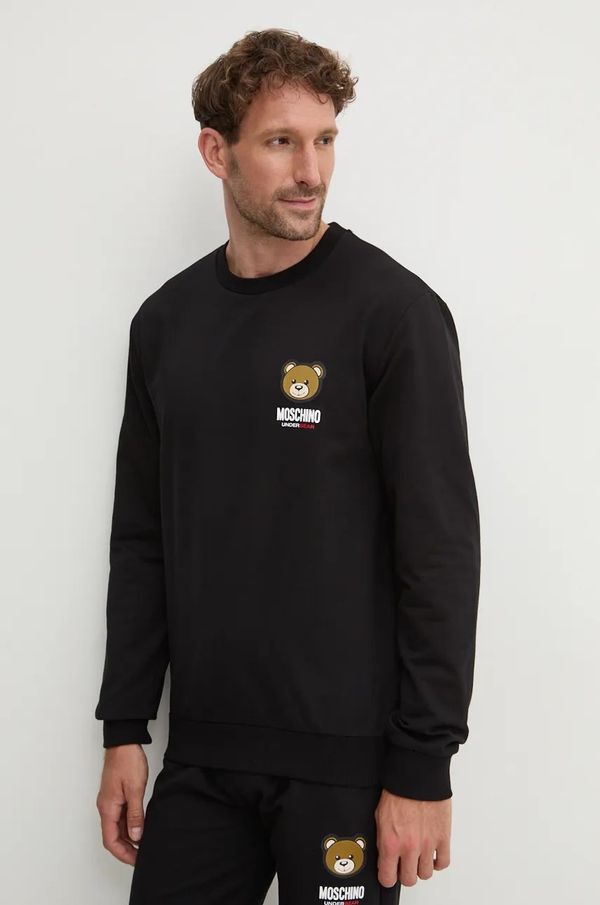 Moschino Underwear Homewear dukserica Moschino Underwear boja: crna, s tiskom, 17884413