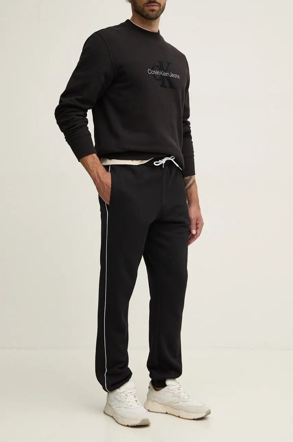 Karl Lagerfeld Homewear hlače Karl Lagerfeld boja: crna, bez uzorka, 246M4400