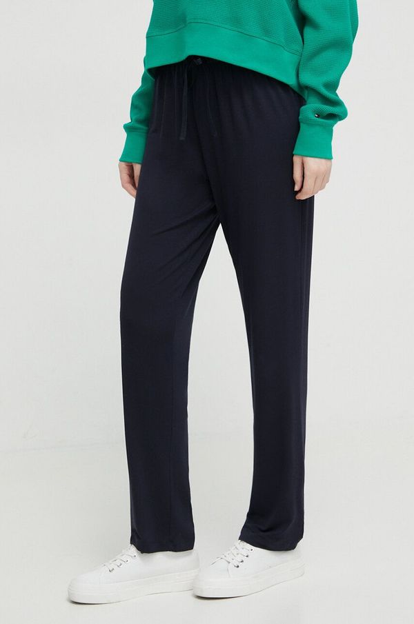 Tommy Hilfiger Homewear hlače Tommy Hilfiger boja: tamno plava, bez uzorka