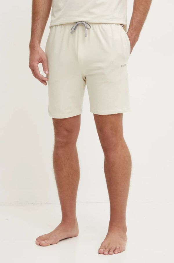 Boss Homewear kratke hlače BOSS boja: bež, 50515314