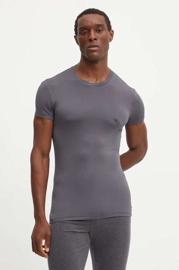 Emporio Armani Underwear Homewear majica kratkih rukava Emporio Armani Underwear 2-pack boja: crna, s tiskom, 111670 4F733