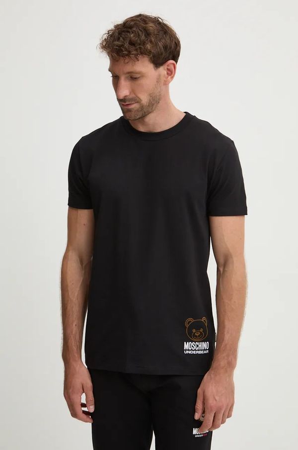 Moschino Underwear Homewear majica kratkih rukava Moschino Underwear boja: crna, s tiskom