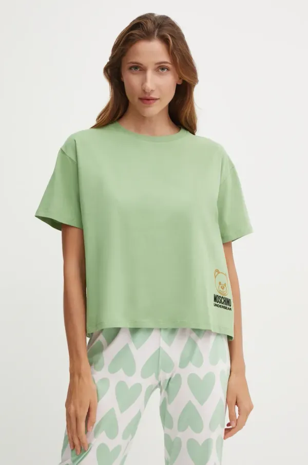 Moschino Underwear Homewear majica kratkih rukava Moschino Underwear boja: zelena, A07014406
