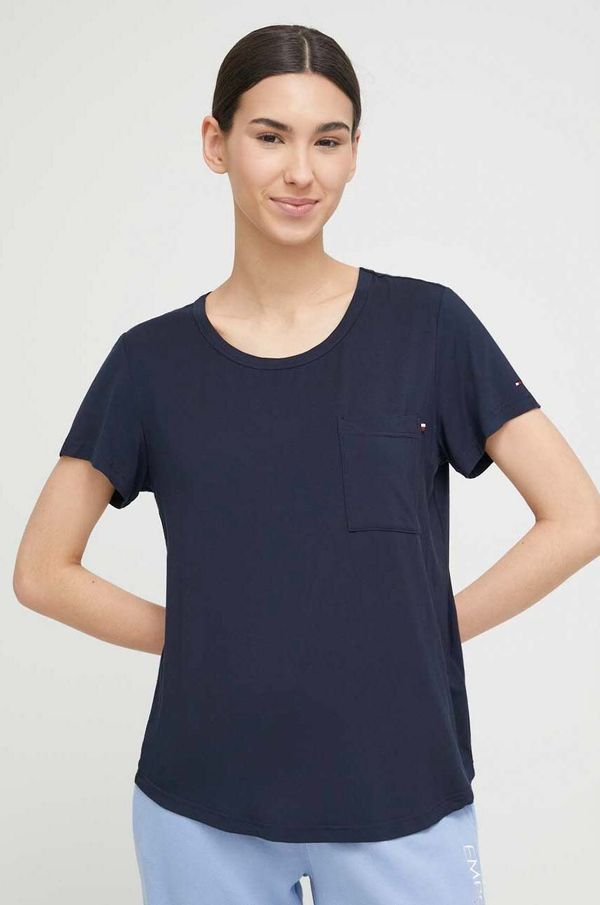 Tommy Hilfiger Homewear majica kratkih rukava Tommy Hilfiger boja: tamno plava