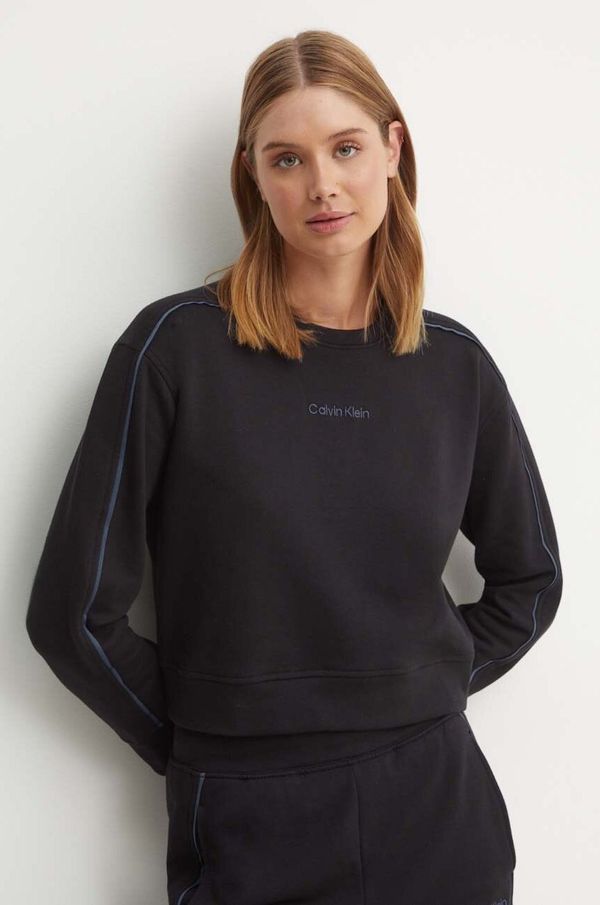 Calvin Klein Underwear Homewear pamučna dukserica Calvin Klein Underwear boja: crna, bez uzorka, 000QS7264E