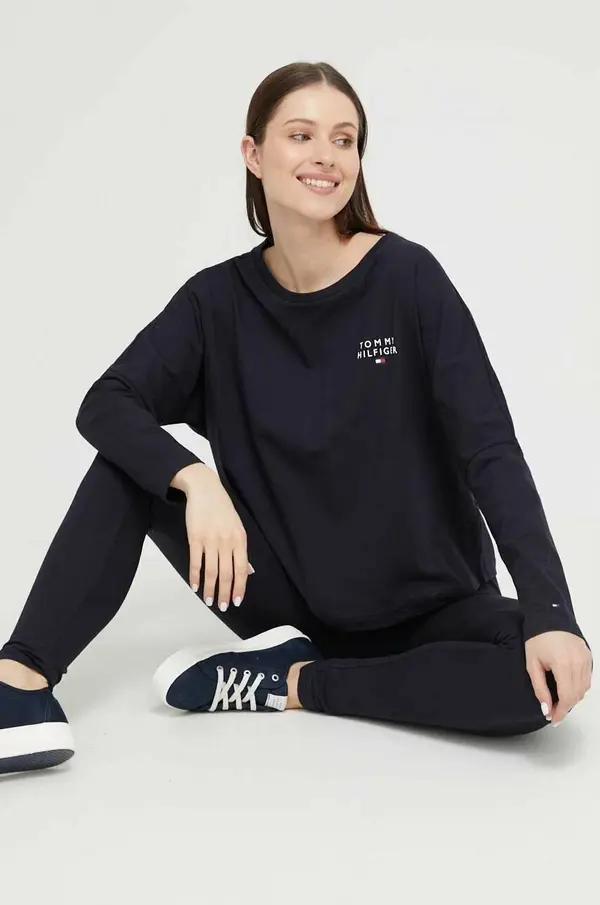 Tommy Hilfiger Homewear pamučna majica dugih rukava Tommy Hilfiger