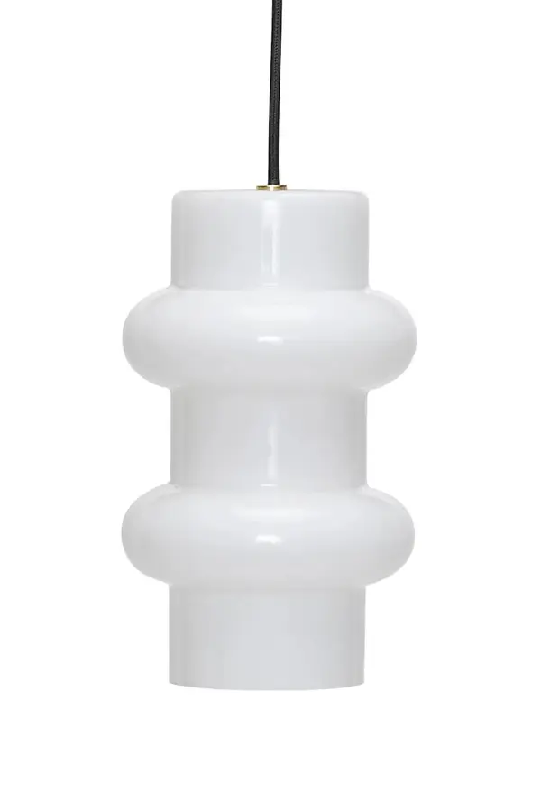 Hübsch Hübsch lampa viseća od mliječnog stakla 15 x25 cm