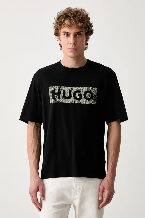 HUGO Blue HUGO Blue majica za muškarce od pamuka Nerpient