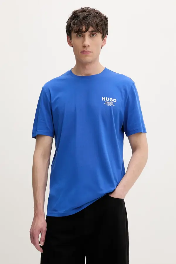 HUGO Blue HUGO Blue majica za muškarce od pamuka Nesptee
