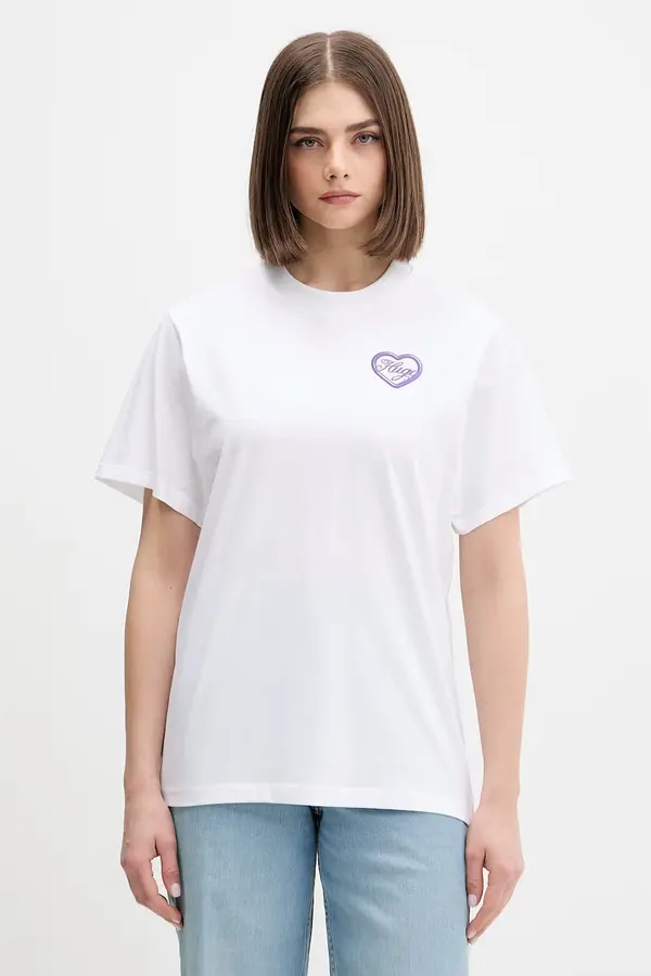 HUGO Blue HUGO Blue majica ženska od pamuka Vintage Tee_B_8