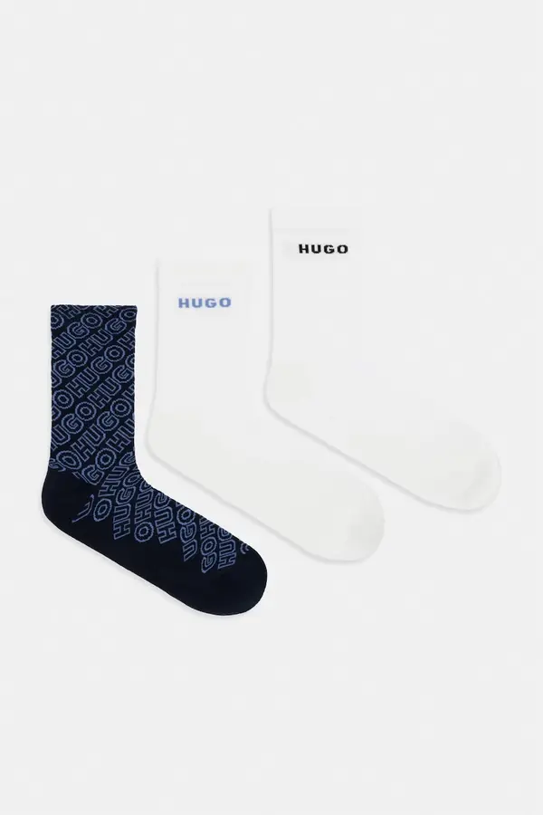 HUGO HUGO čarape muške 3P QS LOGO AOP CC 3-pack