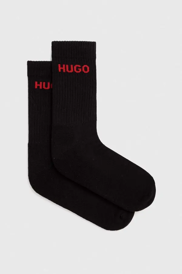 HUGO HUGO čarape za muškarce s pamukom 6P QS RIB LOGO CC 6-pack
