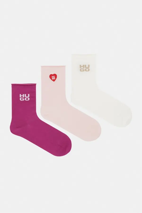 HUGO HUGO čarape ženske 3P SH HEART CC W 3-pack
