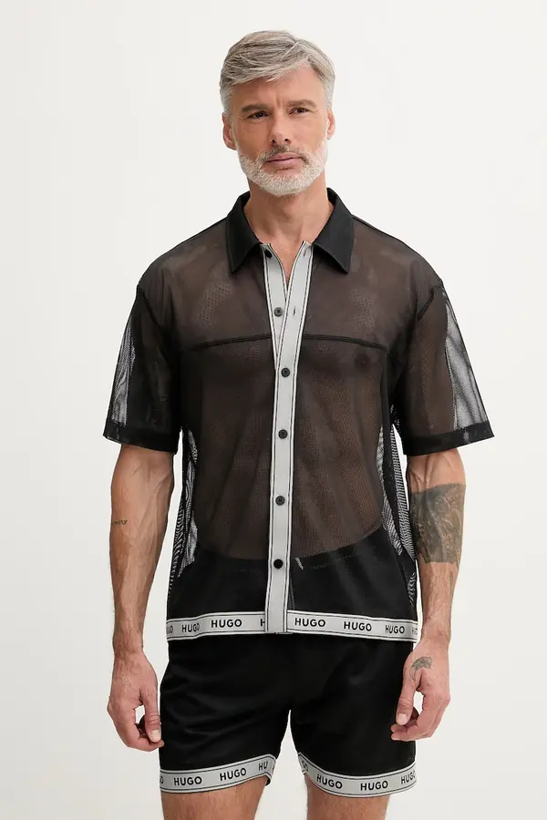 HUGO HUGO košulja za plažu za muškarce LITE_BEACH SHIRT