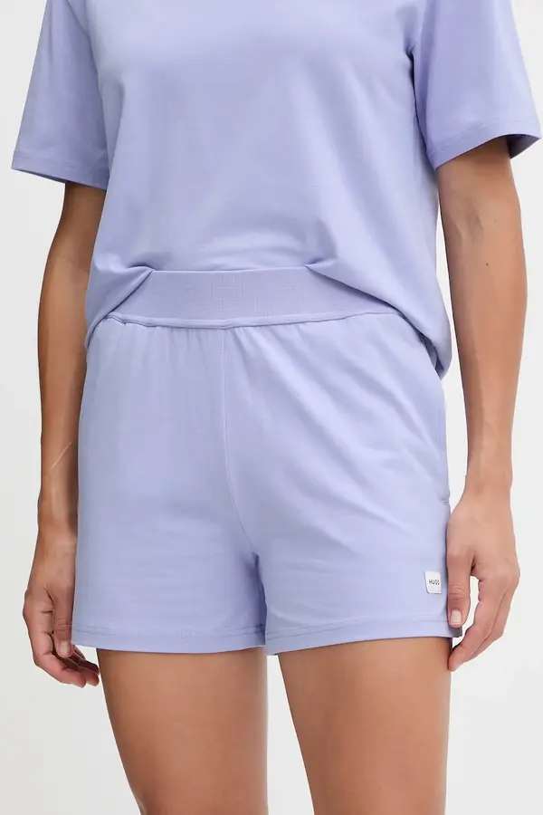HUGO HUGO kratke hlače za žene s pamukom SIGNATURE_SHORT