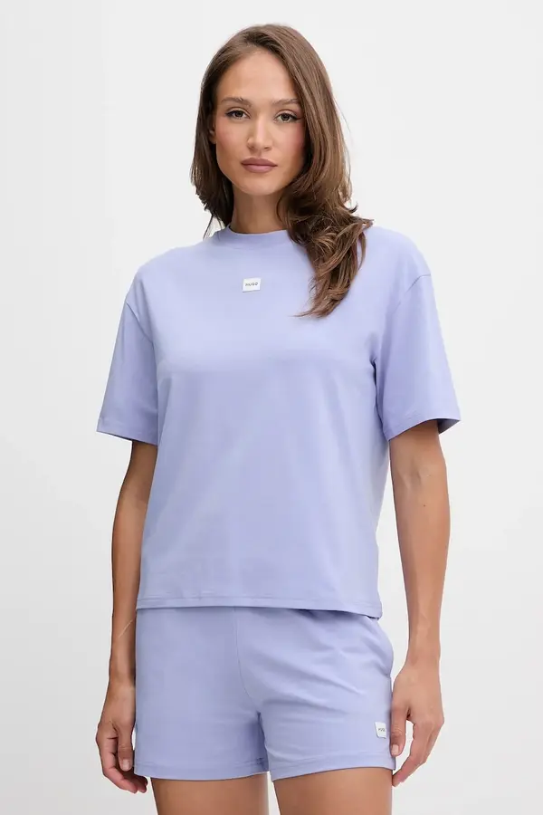 HUGO HUGO oversize majica kratkih rukava ženska s modalom SIGNATURE_TSHIRT